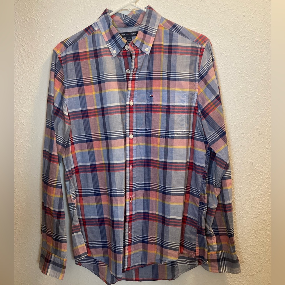 Tommy Hilfiger Plaid LS Shirt SMALL